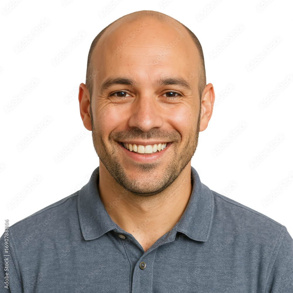 Fototapeta premium Portrait of smiling man happiness