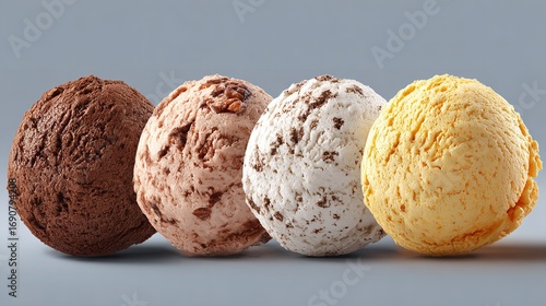 Wallpaper Mural Delicious Ice Cream Scoops: Tempting Flavors & Textures Torontodigital.ca