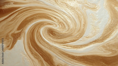 Wallpaper Mural Gold and Beige Marble Texture: Swirling Luxury Background Torontodigital.ca
