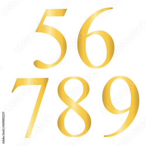 Golden Number, Luxury Numeric Design