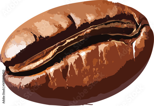 Glossy coffee bean promoting creative thinking in food-related educational projects
A roasted bean inspiring youth to learn about global trade and ethical sourcing
