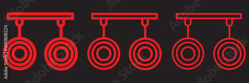Animated hand-drawn arrow through circle icon in continuous line style motion graphic art. Goal achievement and penetration symbo