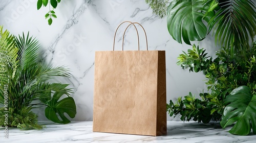Wallpaper Mural Eco-Friendly Packaging: Sustainable Brown Paper Shopping Bag Torontodigital.ca