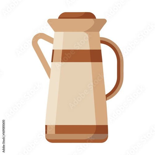 milk jug on white background