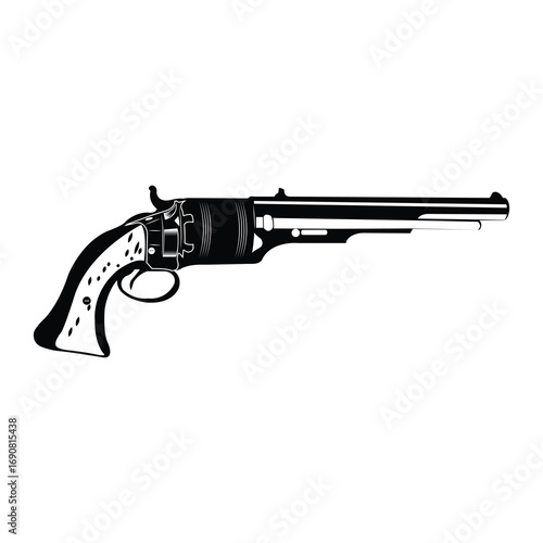 Remington Model 1858 percussion revolver.eps