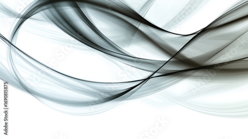 Abstract Art: Black and White Wavy Lines