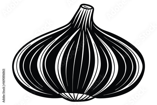 garlic vector icon