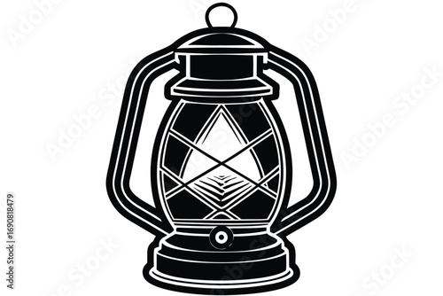 red lantern vector icon