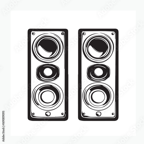 speaker isolated on white background