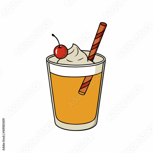 Vanilla cinnamon maple whiskey sour cocktail