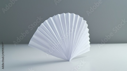 A white paper fan.