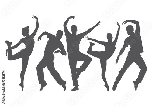 Dancing Figure Silhouette, silhouette, vector, people, woman, dance, dancing, athlete, action, silhouettes, dancer.