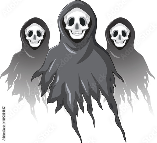vector illustration of ghost