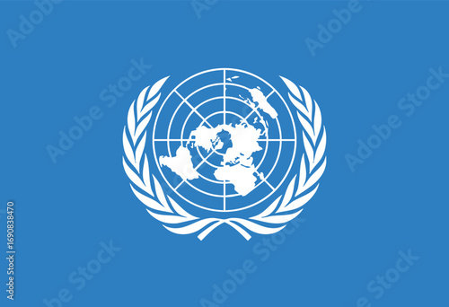 United Nations flag illustrator of national