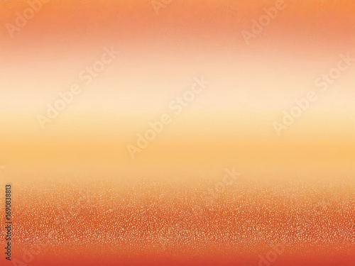 Warm Orange Abstract Sunrise Background with Glitter and Texture, ai