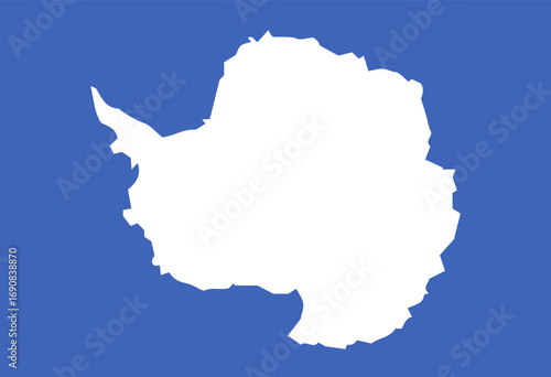 Antarctica flag illustrator of national