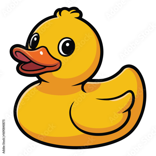 rubber duck isolated on white
