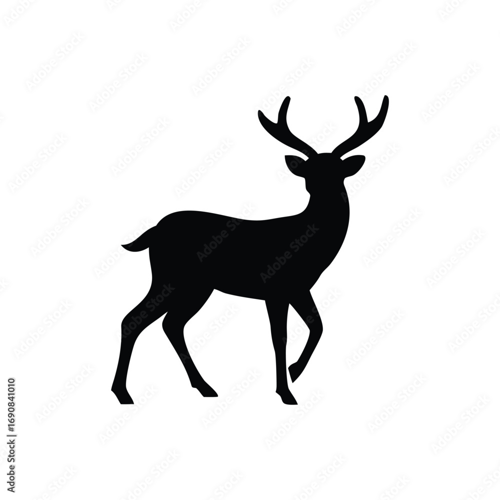 Fototapeta premium deer silhouette vector