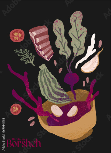 Borshch dish