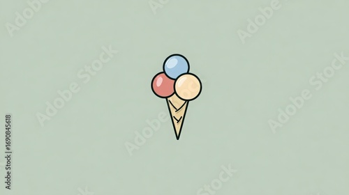 Minimalist Ice Graphic Design
