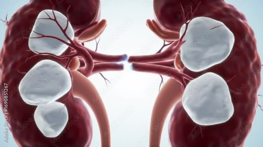 Kidney Stones Formation Animation | Medical Visualization