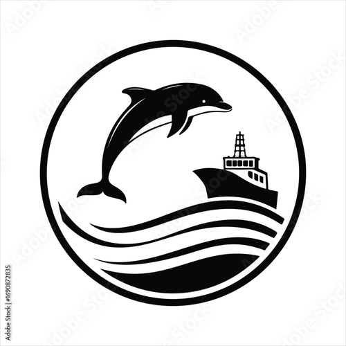 dolphin vector silhouette clip art sketch idea illustration