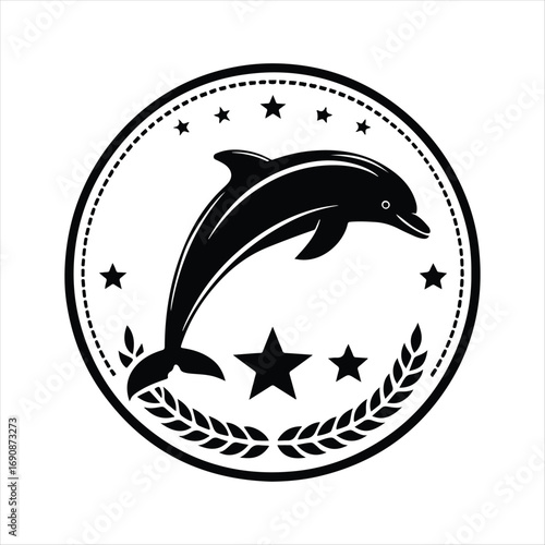dolphin vector silhouette clip art sketch idea illustration