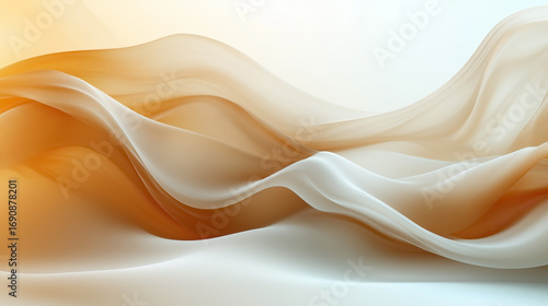 Smooth waves of fabric flow elegantly, creating a harmonious dance of light and shadow.