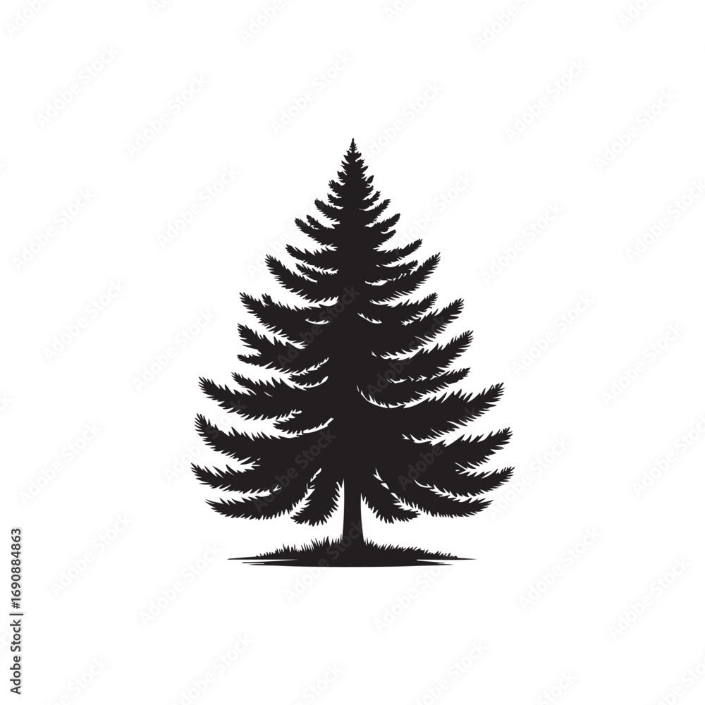 Obraz premium Pine tree Vector (4).eps