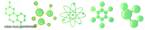 Laboratory Chemistry Molecule PNG for STEM and School Design