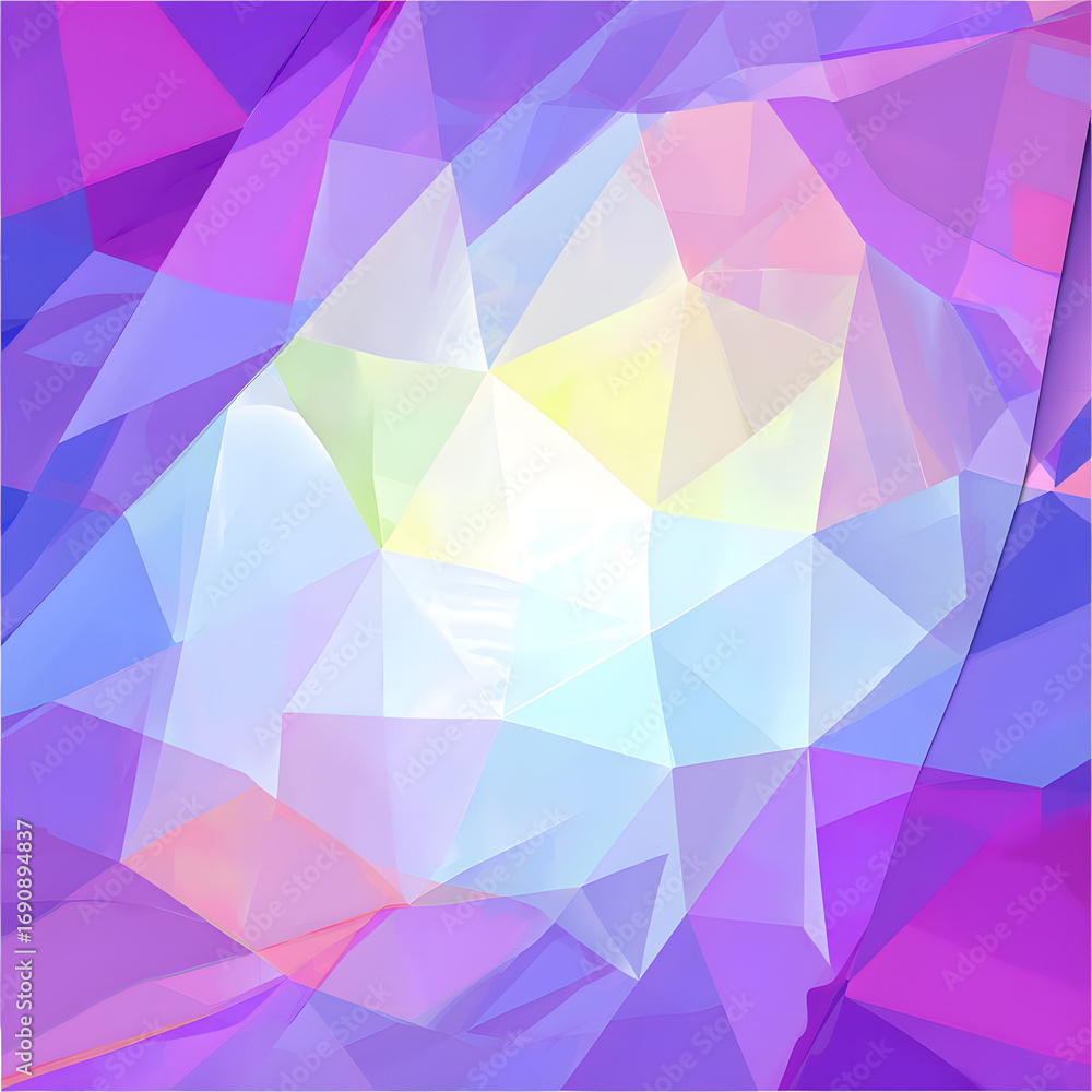 Obraz premium Abstract Geometric Purple Light Shards Background