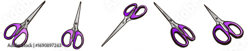 Editable Scissors PNG for Scrapbooking, DIY, and Creative Design