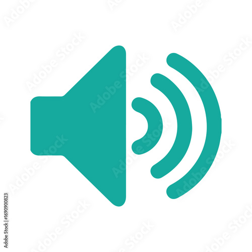 speaker icon on a white background