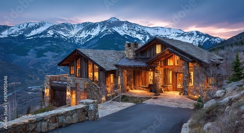house in the mountains