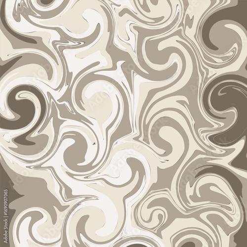 Abstract brown marble swirl pattern with elegant fluid texture, perfect for modern backgrounds, decorative surfaces, and creative design projects.
