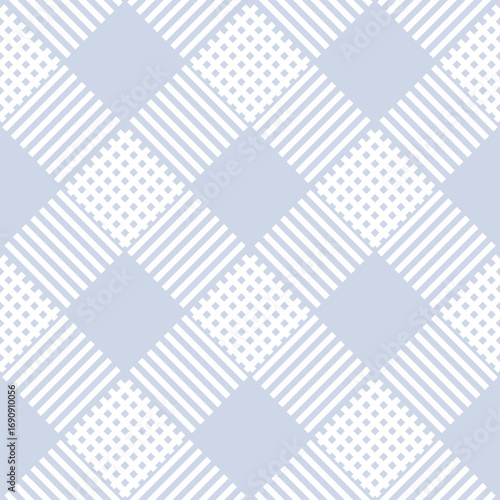Abstract Seamless Diagonal Geometric Checked Pattern.
