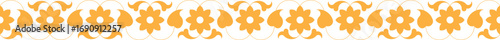 Indian Traditional Floral Decorative Border