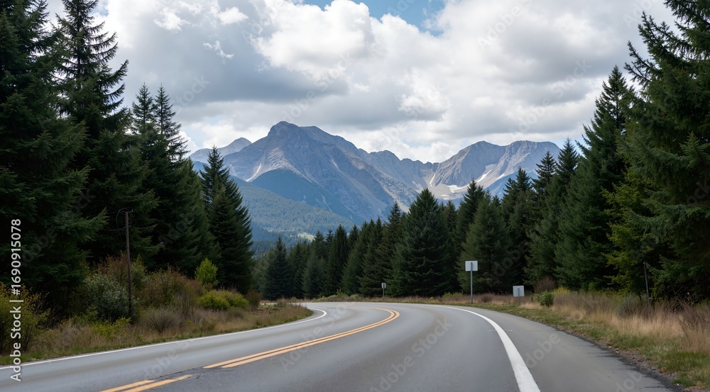 Fototapeta premium road to the mountains