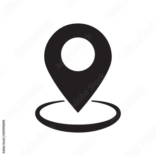 map pointer icon vector