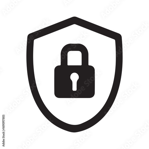 lock icon on white background