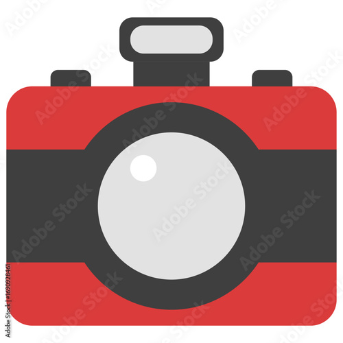 vector illustration of a digital camera