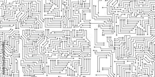 Modern Network Technology Background with Virtual Connections. 