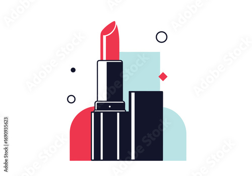 Vibrant red lipstick for a bold and beautiful look