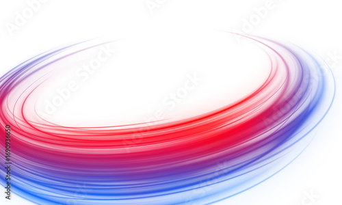 Dynamic vortex swirl with glowing spiral lines and neon highlights. Futuristic ring of energy spark creates a magical modern background.