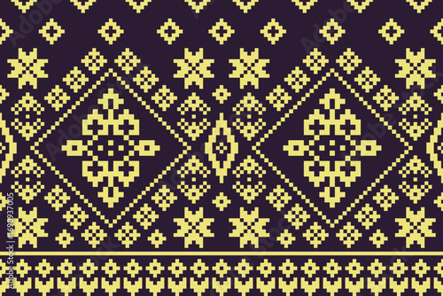 seamless knitted pattern