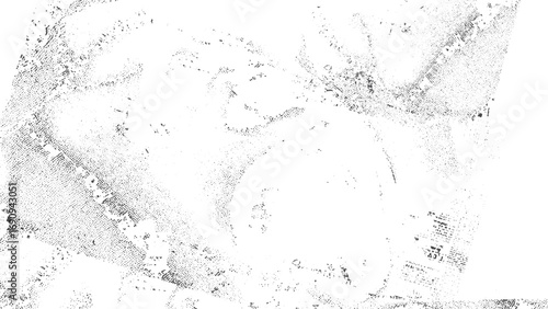 Monochrome grunge dust particle background abstract vector illustration. Grunge overlay texture vector with distressed irregular abstract elements. 