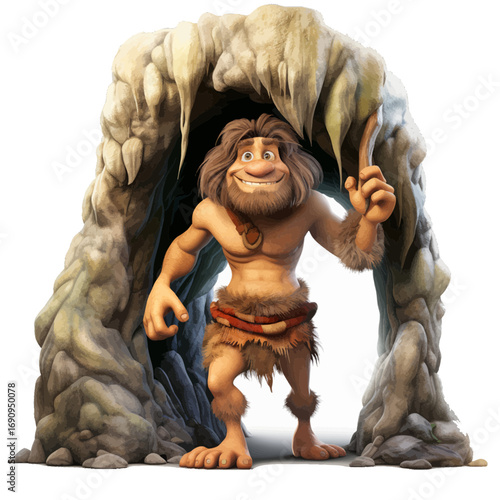 cave man in the cave