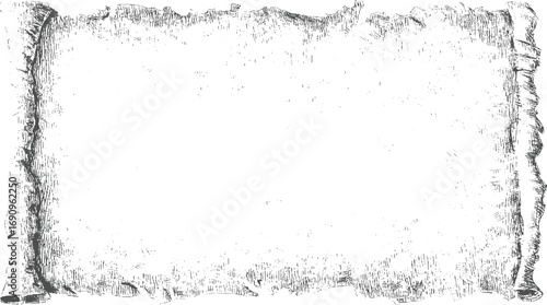 Torn parchment scroll border aged textured