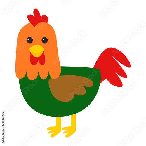Farm Chicken Illustration