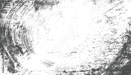 Grungy distressed circular brush strokes texture grunge